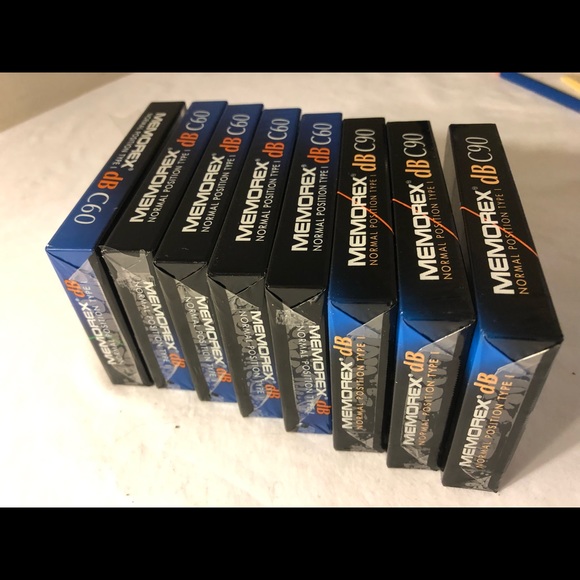 Sealed Memorex Db 60min Normal Position Type 1 (5) & Db90 Min (3) Cassette Tapes - Picture 8 of 9